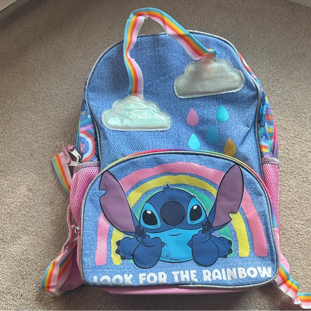 Stitch Kids Backpack - Blue and Pink